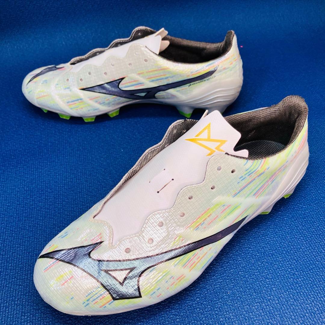 【美品】 ミズノ 24cm アルファ2 プロ サッカー スパイク オーロラ