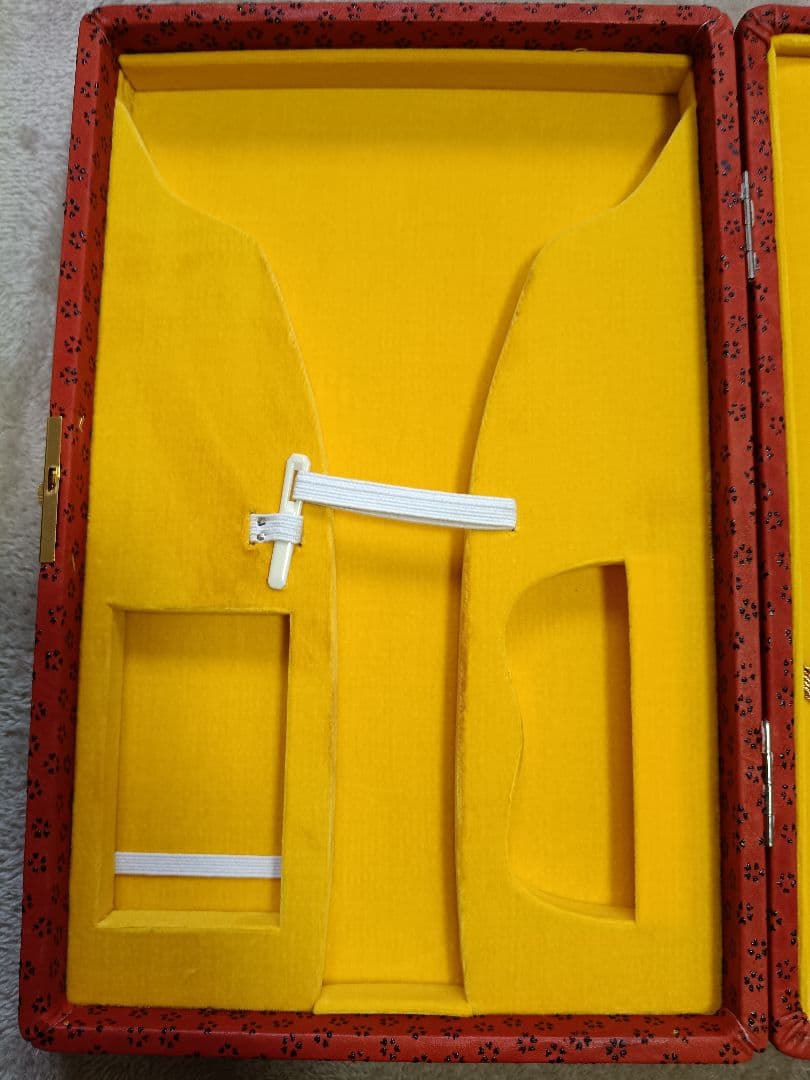 【新品】地歌一丁入れ　撥入れ　撥ケース　印伝　鹿皮