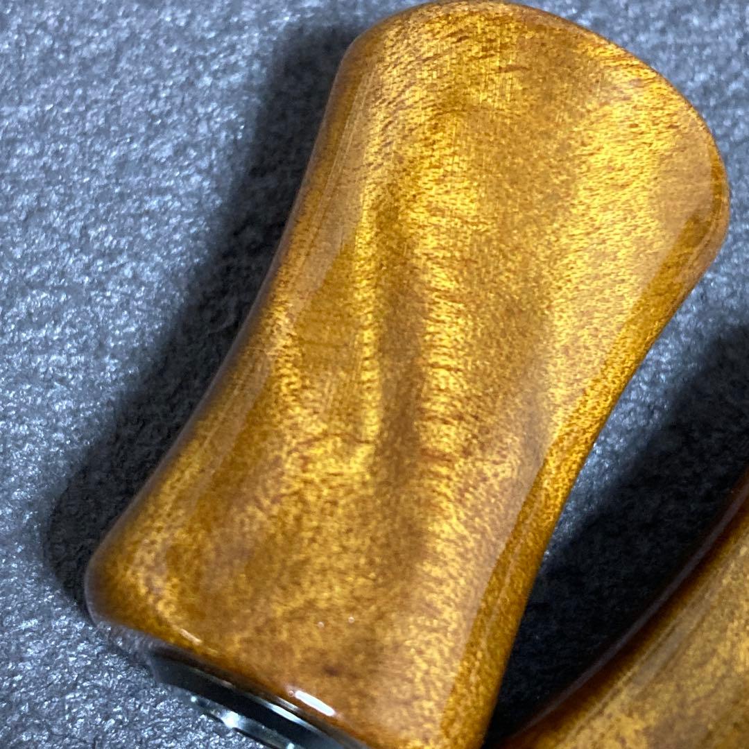木目がカッコいい ウッドハンドルノブ 2個 シマノタイプa ダイワs Gr