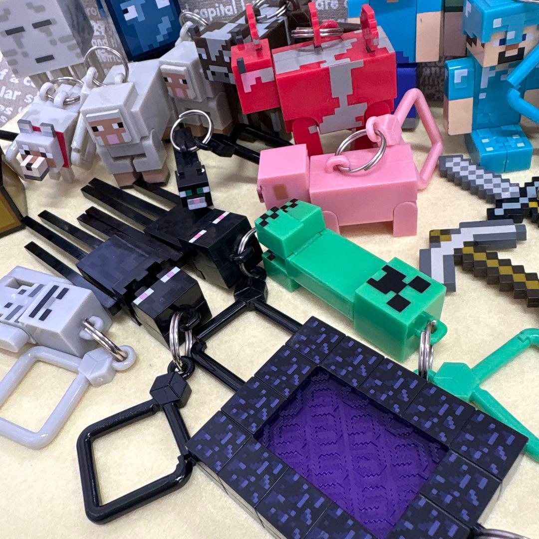 Minecraftキャラクターキーホルダーセット