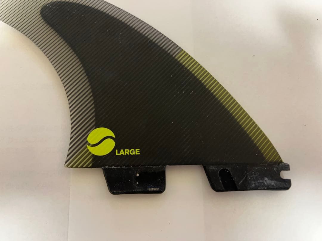 FCSサーフボードフィン 3枚　L PC CARBON TRI FINS