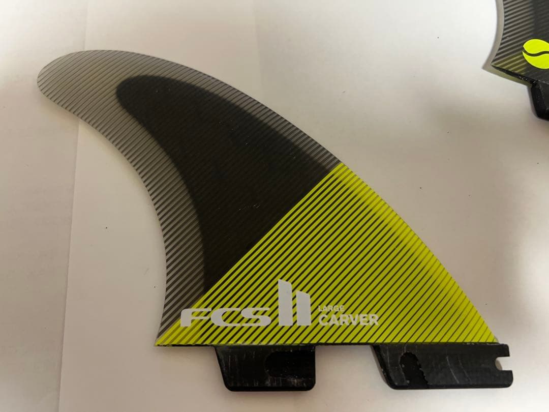FCSサーフボードフィン 3枚　L PC CARBON TRI FINS