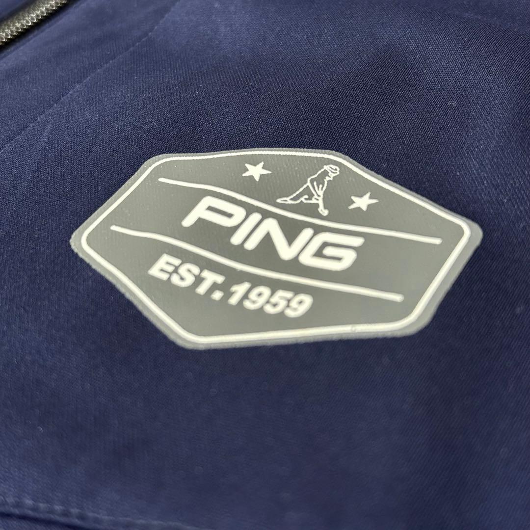 【美品】PING ピン ジップアップジャケット ブルゾン ゴルフウェア Lサイズ