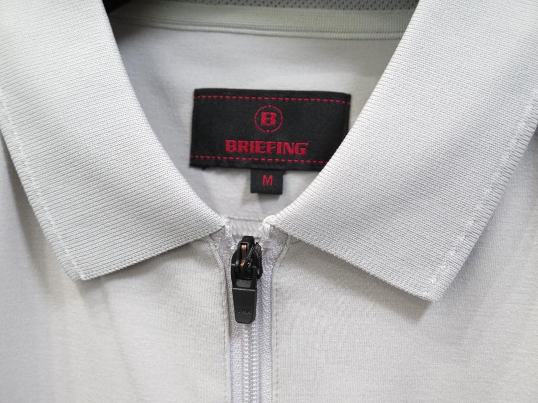 ⓂBRIEFING GOLFブリーフィングゴルフ 3DロゴハーフジップポロRF