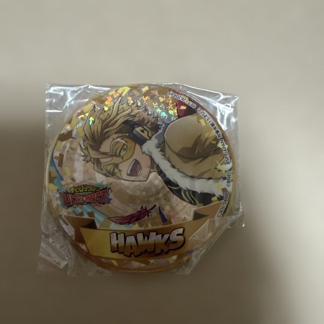 僕のヒーローアカデミア　ナムコ限定　ホログラム缶バッジ　ホークス 5点セット