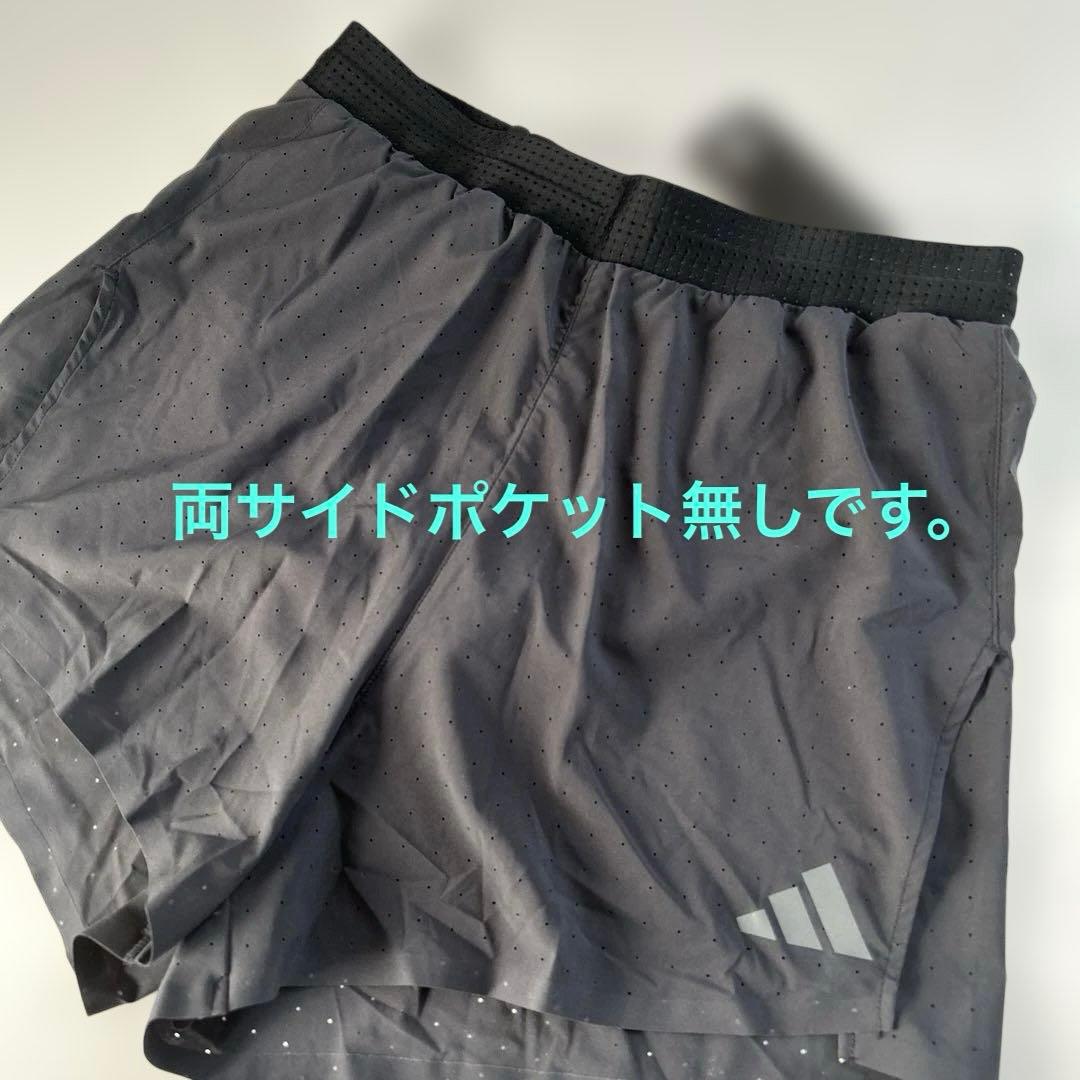 新品未使用　アディダス　アディゼロ　メンズショートパンツ　インナー付き　ラン