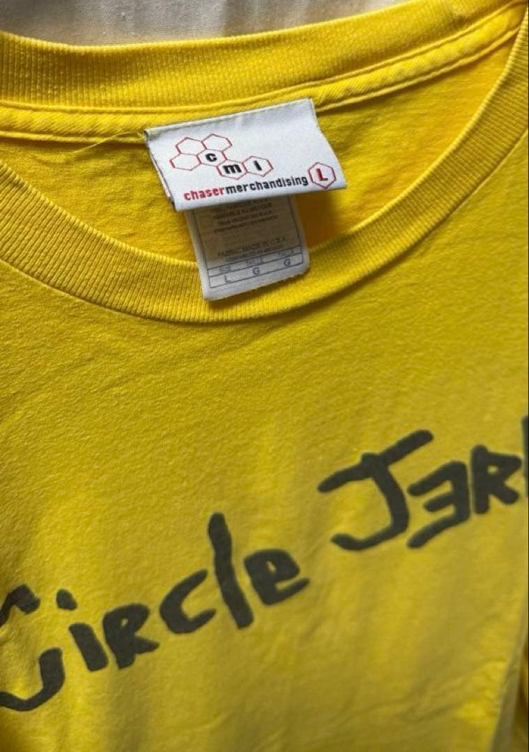 circle jerks サークルジャークス　tシャツ　イエロー　ハードコア