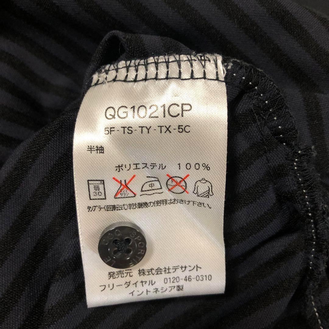 ルコックゴルフ ポロシャツ ブラック Lサイズ