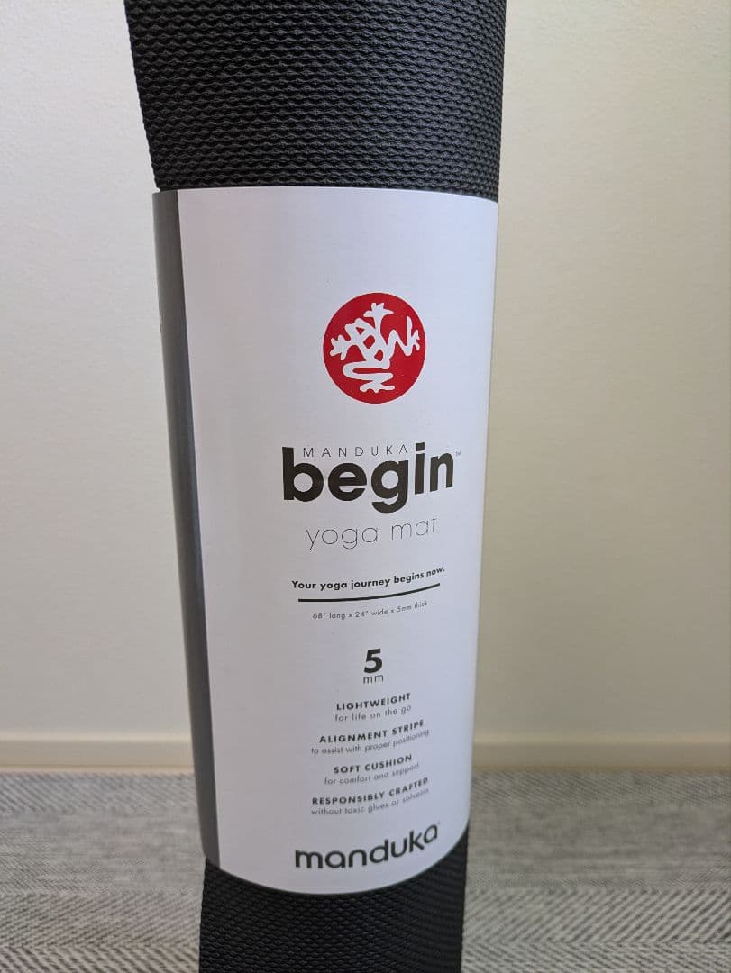 Manduka マンドゥカ ヨガマット 5mm BEGIN ブラック