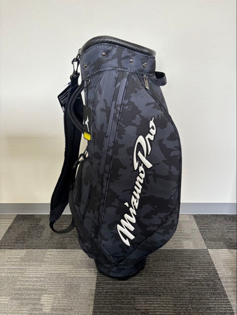 Mizuno Pro ゴルフキャディバッグ ブラック・カモ