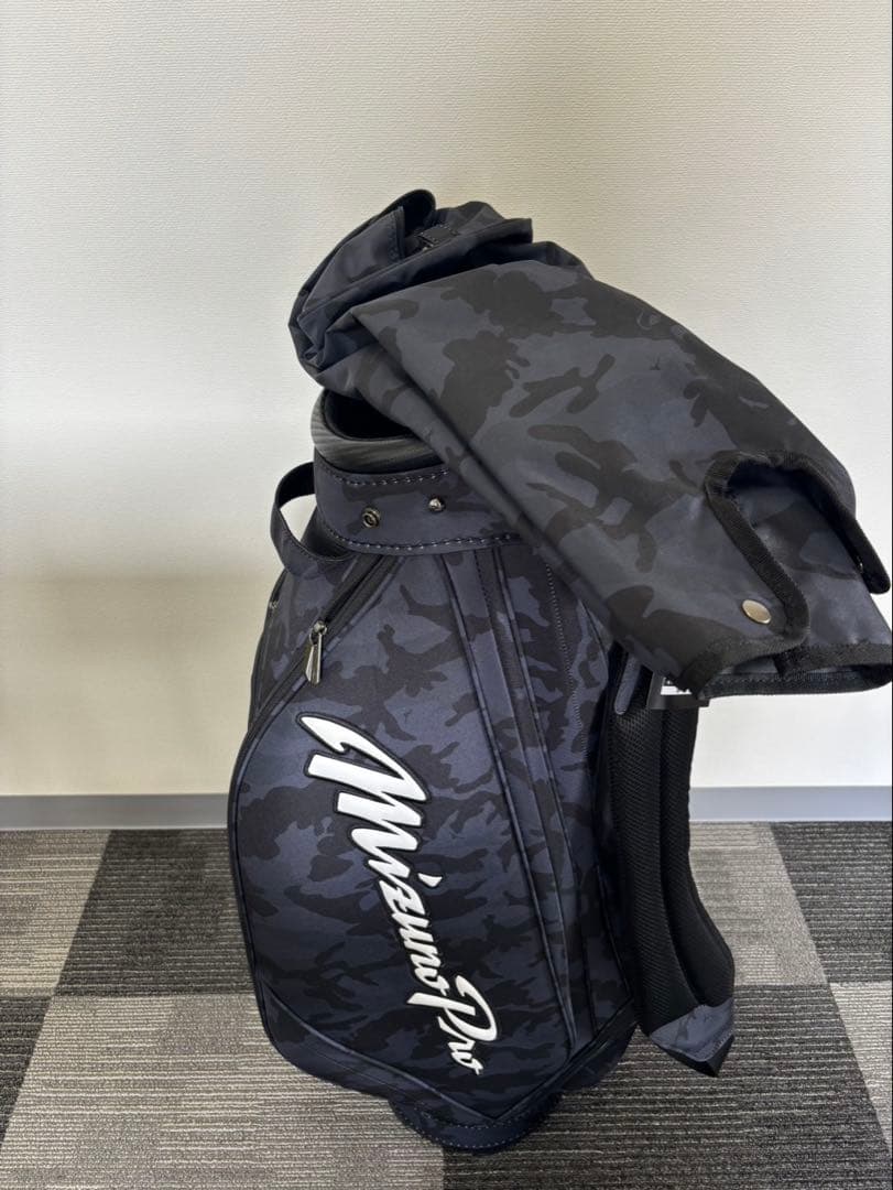 Mizuno Pro ゴルフキャディバッグ ブラック・カモ