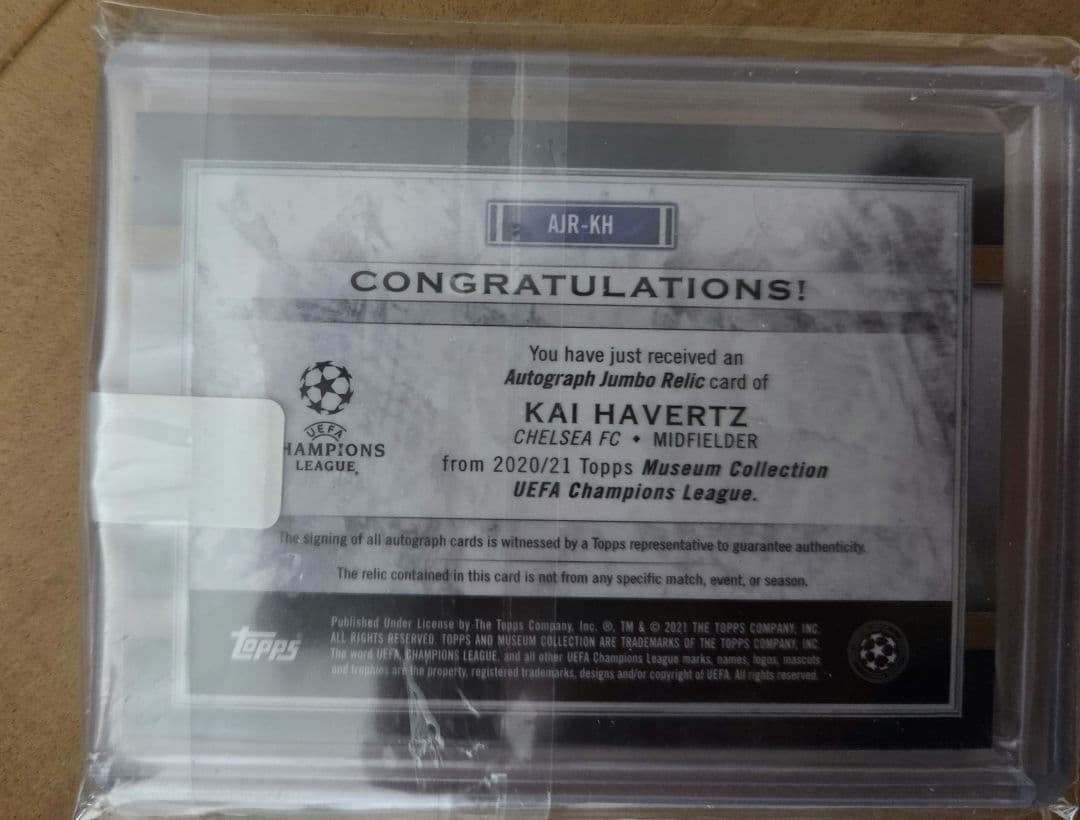 Kai Havertz サイン入りトレーディングカード 39/50