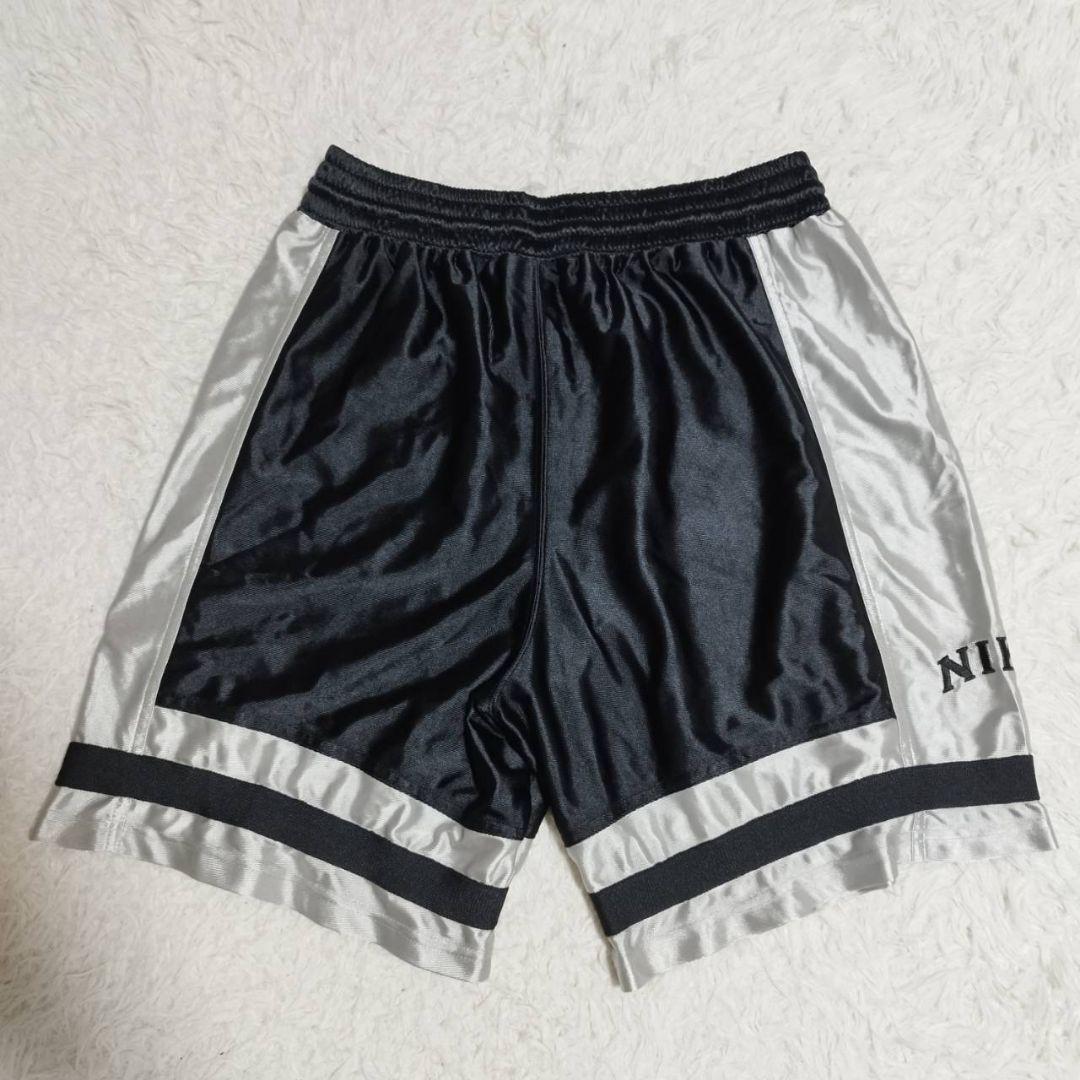NIKE セットアップ 90s 白タグ バスケ ゲームウェア 黒銀