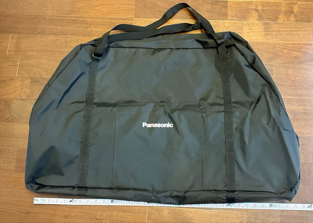 【未使用】パナソニック　輪行バッグ　黒　折りたたみ自転車　収納　袋