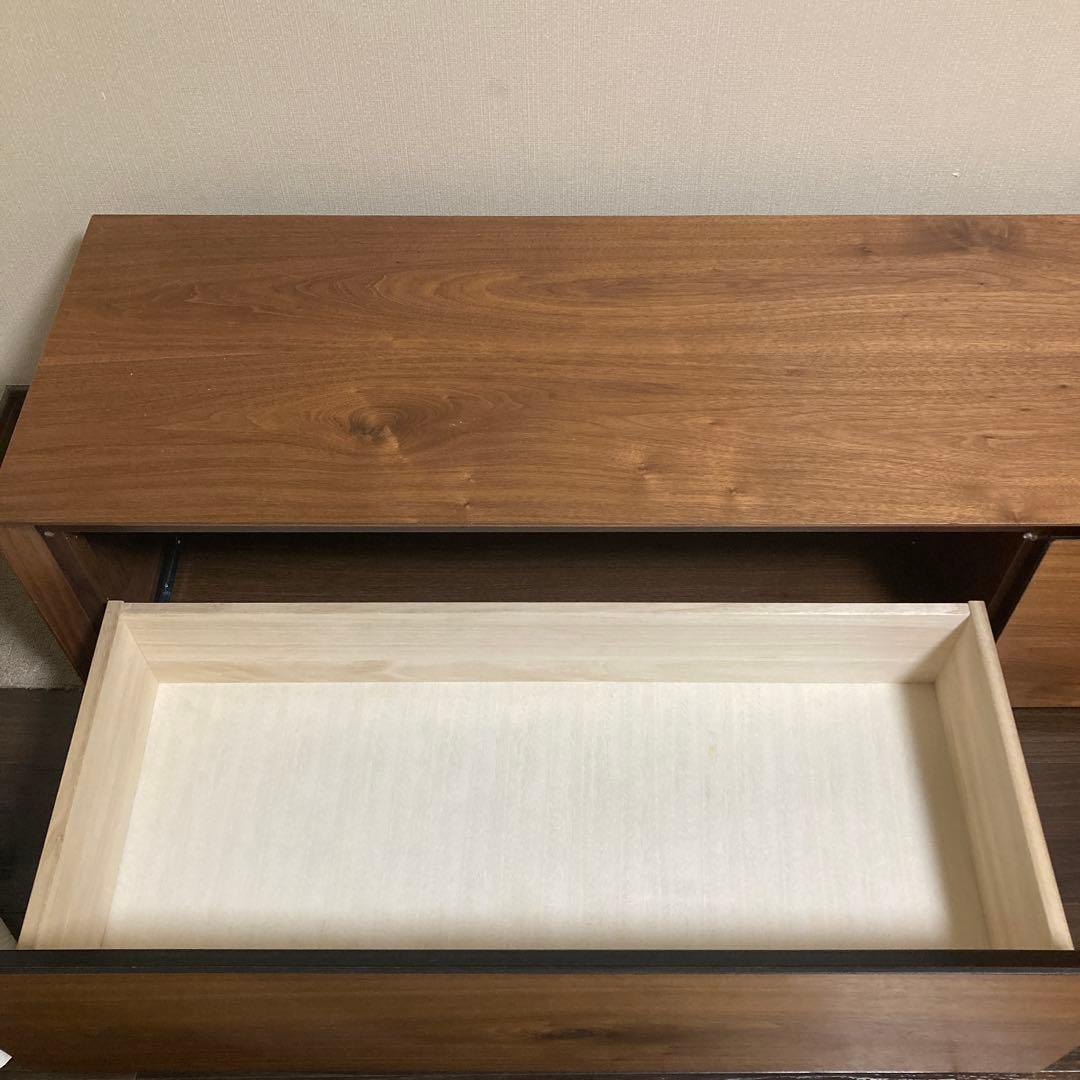 【美品】大川家具【関家具】ライチョウ雷鳥テレビボード　180cm幅　ブラウン系茶