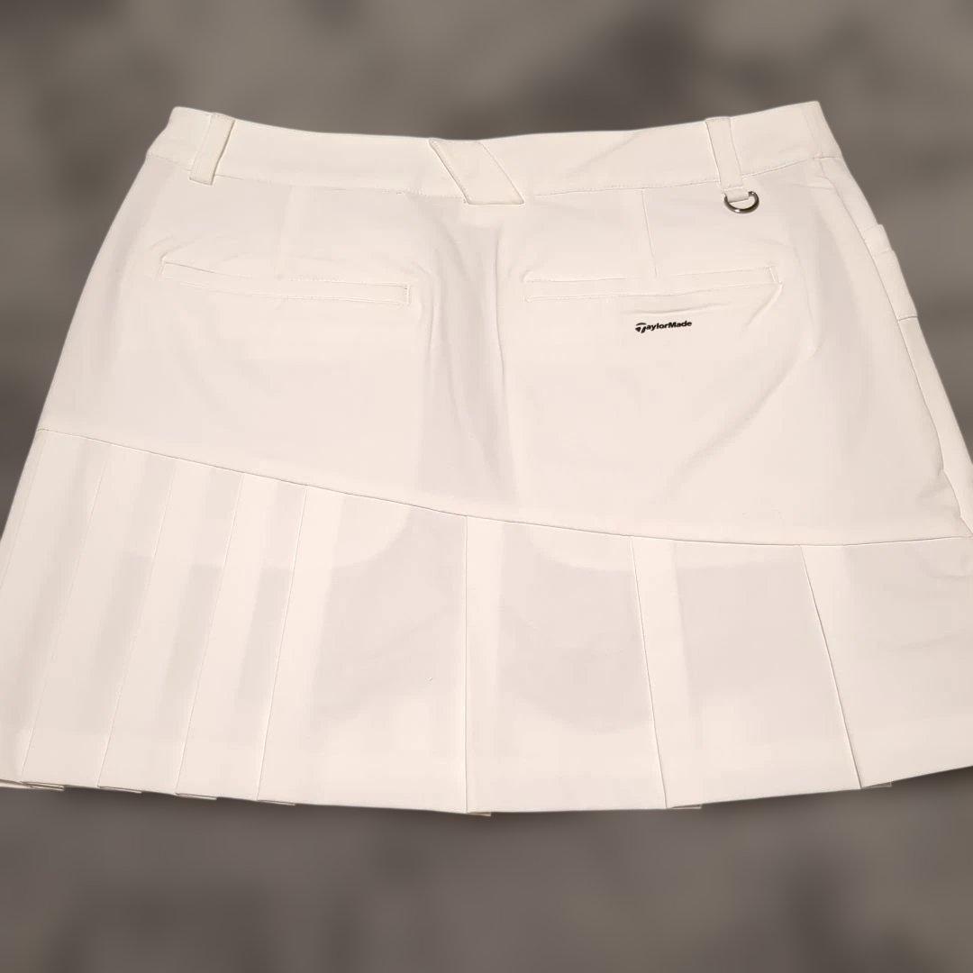 TaylorMade ホワイト プリーツスカート
