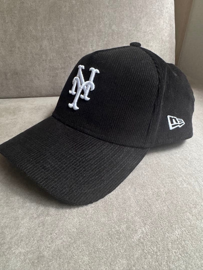 【ラスト1点】NEWERA ニューヨークメッツA-frame 黒コーデュロイ