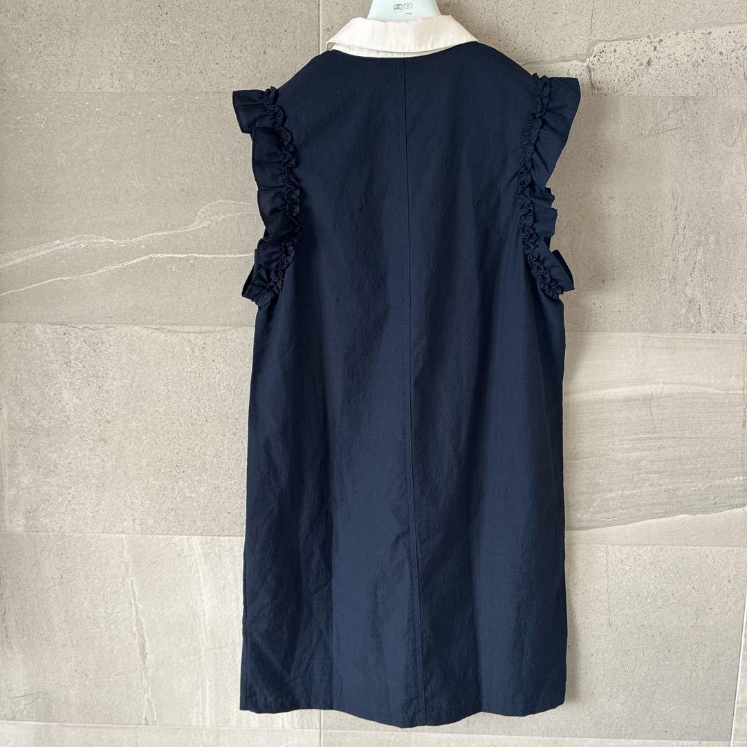 【極美品】 ivygolf バイカラーフレアワンピース ネイビー S ゴルフ