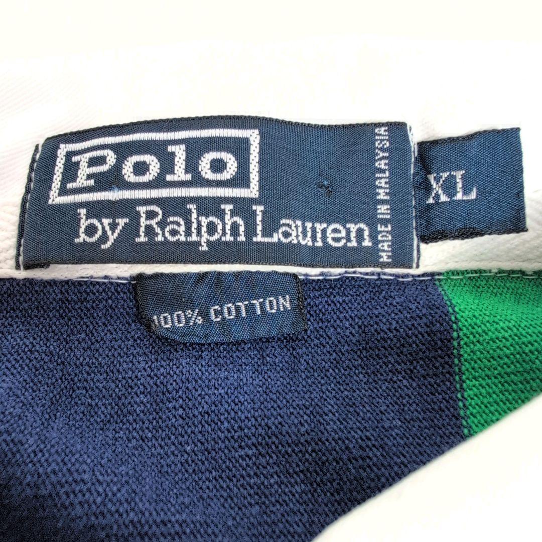 Polo Ralph Lauren ラガーシャツ マルチストライプ XL
