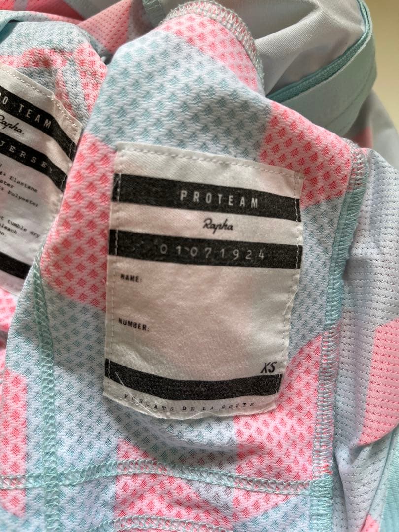 ウェア Rapha ProTeam AERO Jersey Data Print XS