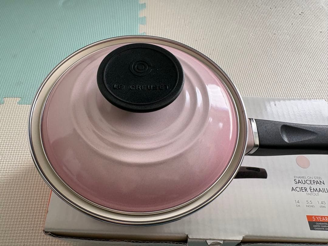 【新品未使用品】LE CREUSET 片手鍋 14cm シェルピンク