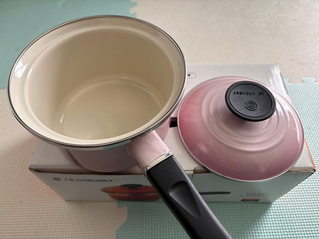 【新品未使用品】LE CREUSET 片手鍋 14cm シェルピンク