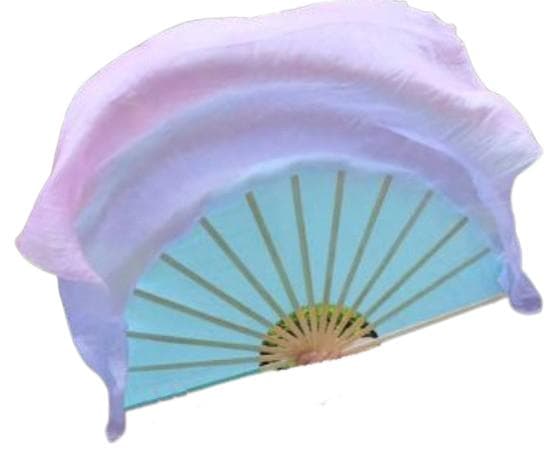 【新品】ビッグフラッターファンベール★最高級シルク♪右手のみ★パステルカラー