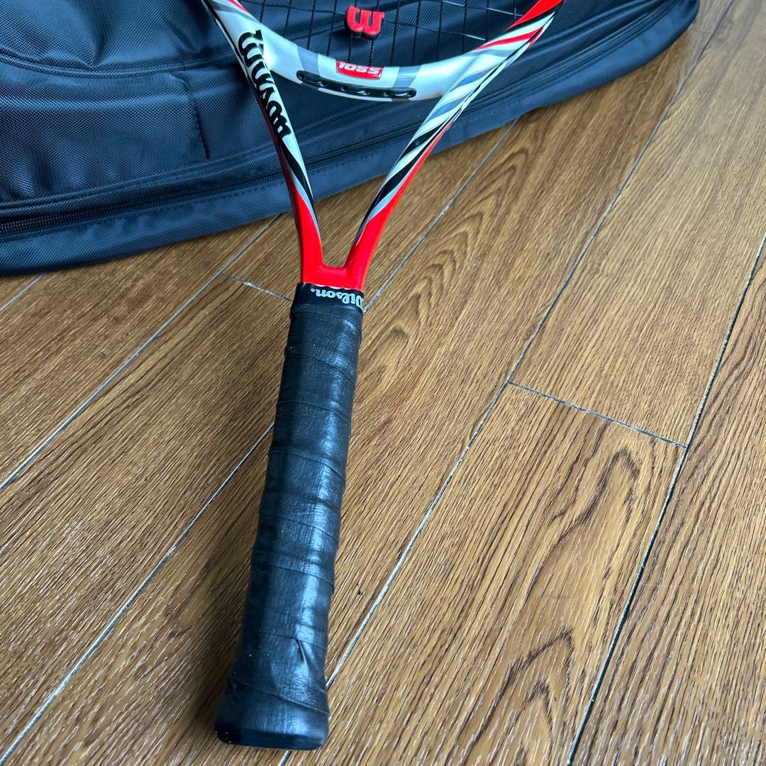 Wilson Steam 105S 硬式テニスラケット&バッグ新品グリップテープ