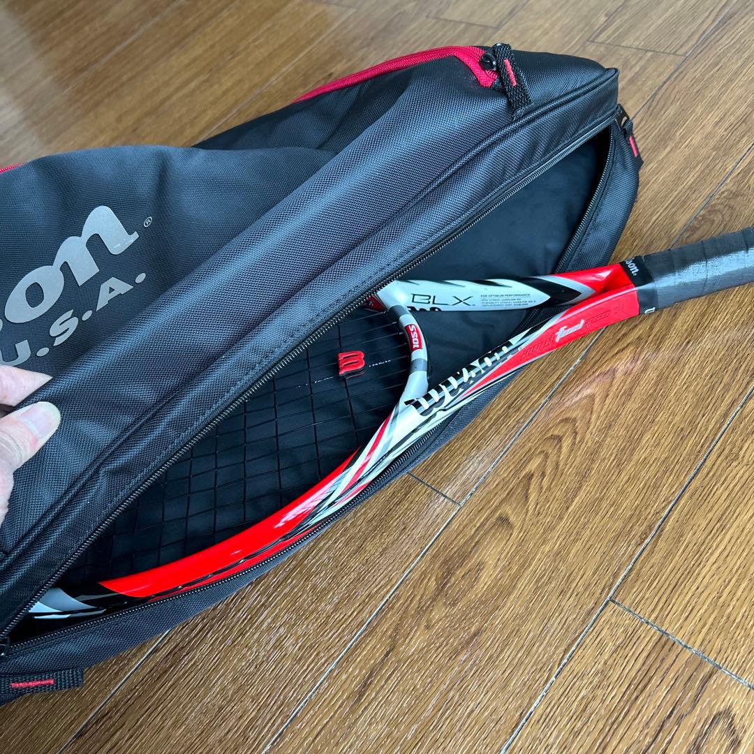 Wilson Steam 105S 硬式テニスラケット&バッグ新品グリップテープ