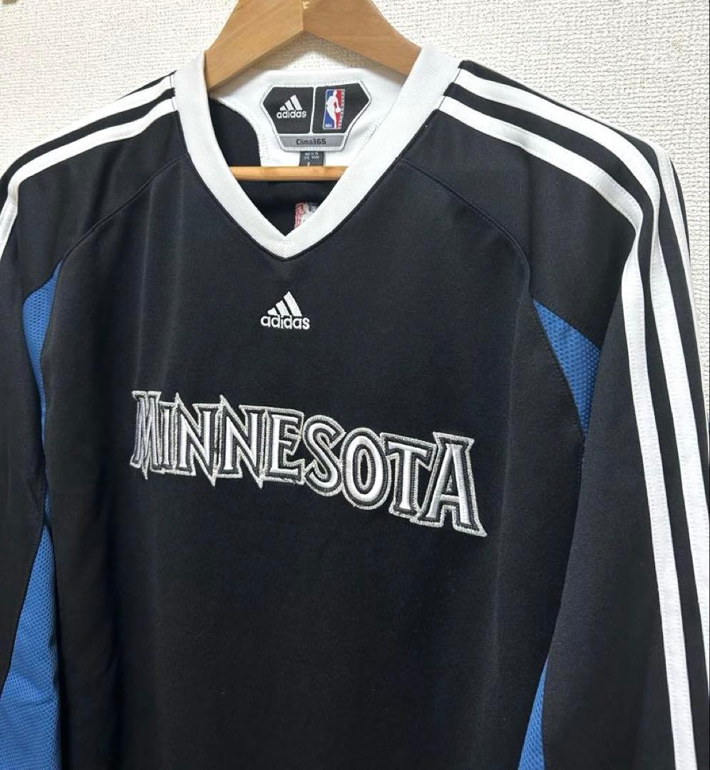 希少adidas MINNESOTA ティンバーウルブズL ゲームシャツ NBA