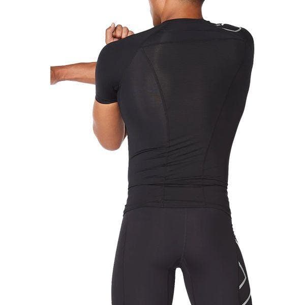 【タグ付き】2XU コンプレッション　ショートスリーブ L ブラック/シルバー