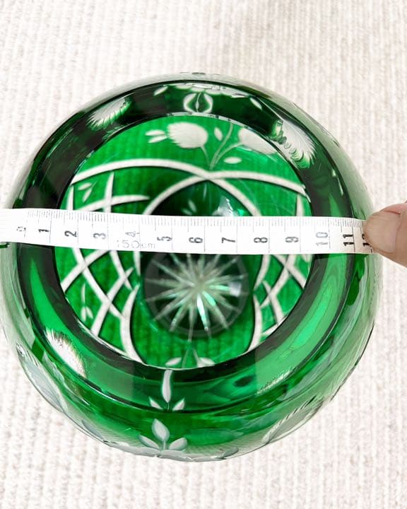 切子　花瓶　ガラス細工