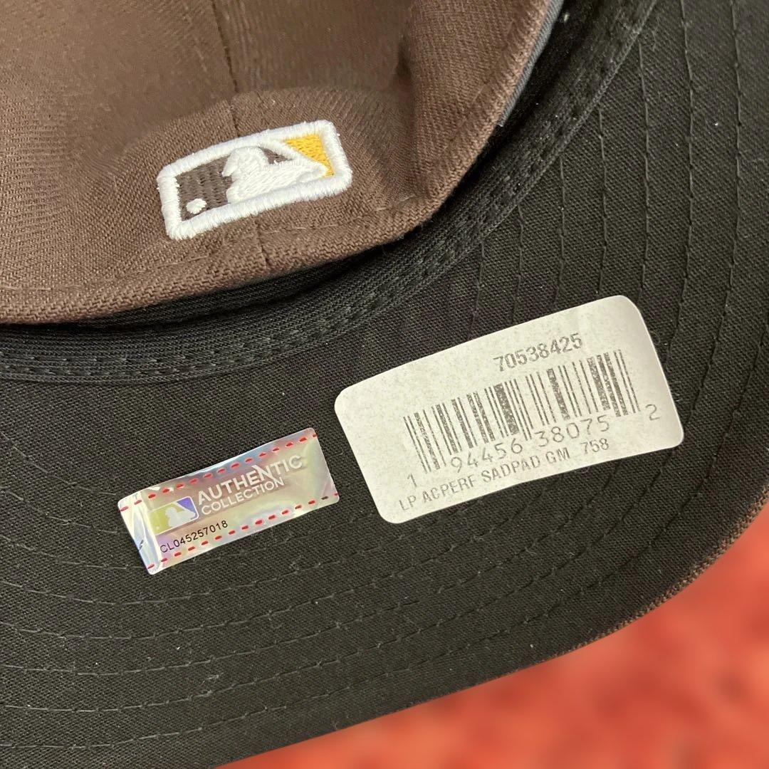 59FIFTY ブラック ゴールド NEW ERA サンディエゴ•パドレス