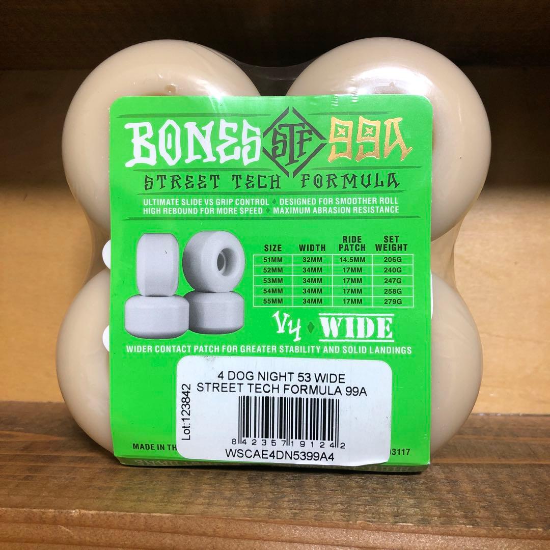スケートボード BONES STF 99A 53mm V4 WIDE