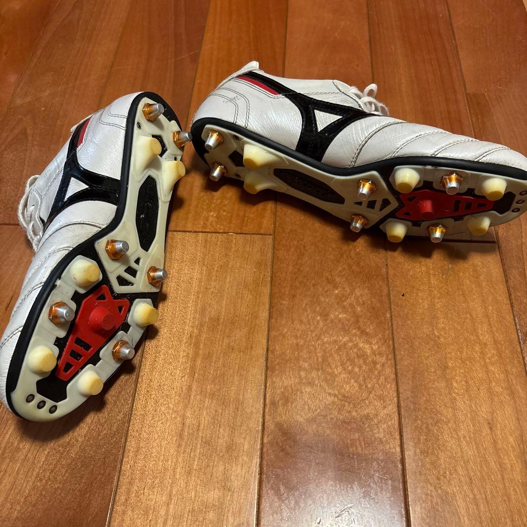 Mizuno サッカーシューズ スパイク ホワイト/ブラック/レッド