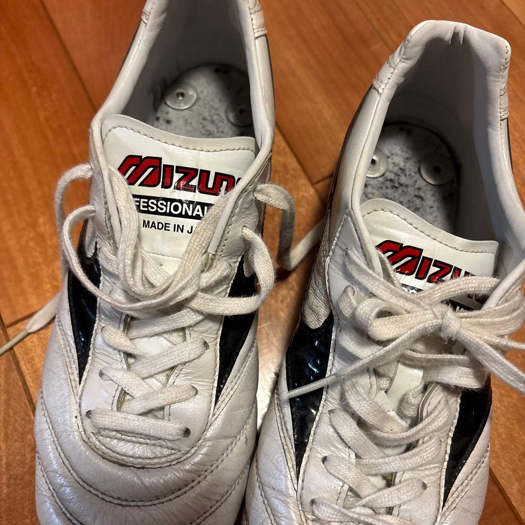 Mizuno サッカーシューズ スパイク ホワイト/ブラック/レッド