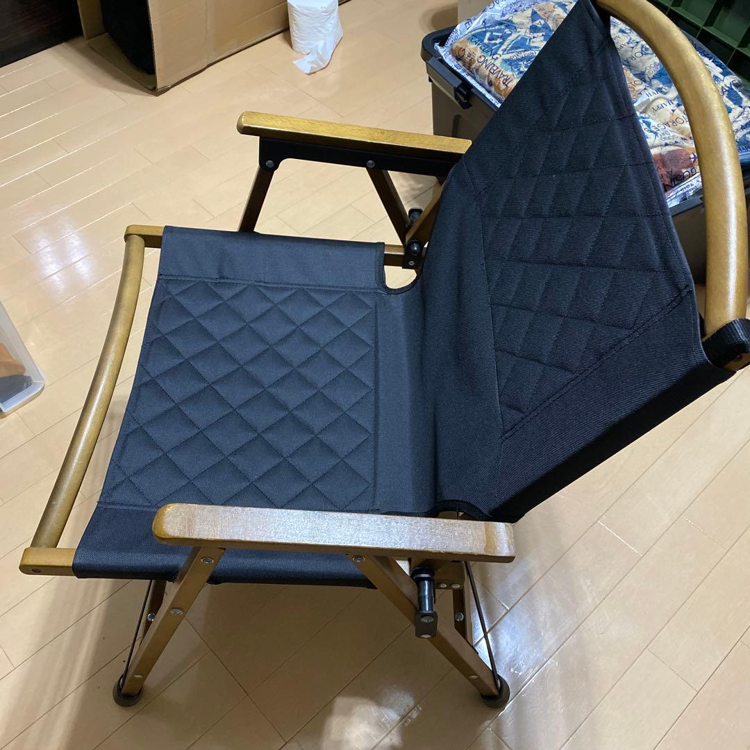 QUICK CAMP アウトドアチェア 黒 2個セット
