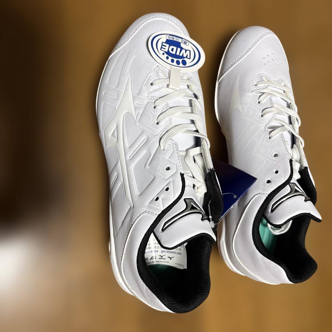 Mizuno スパイクシューズ ワイド ホワイト
