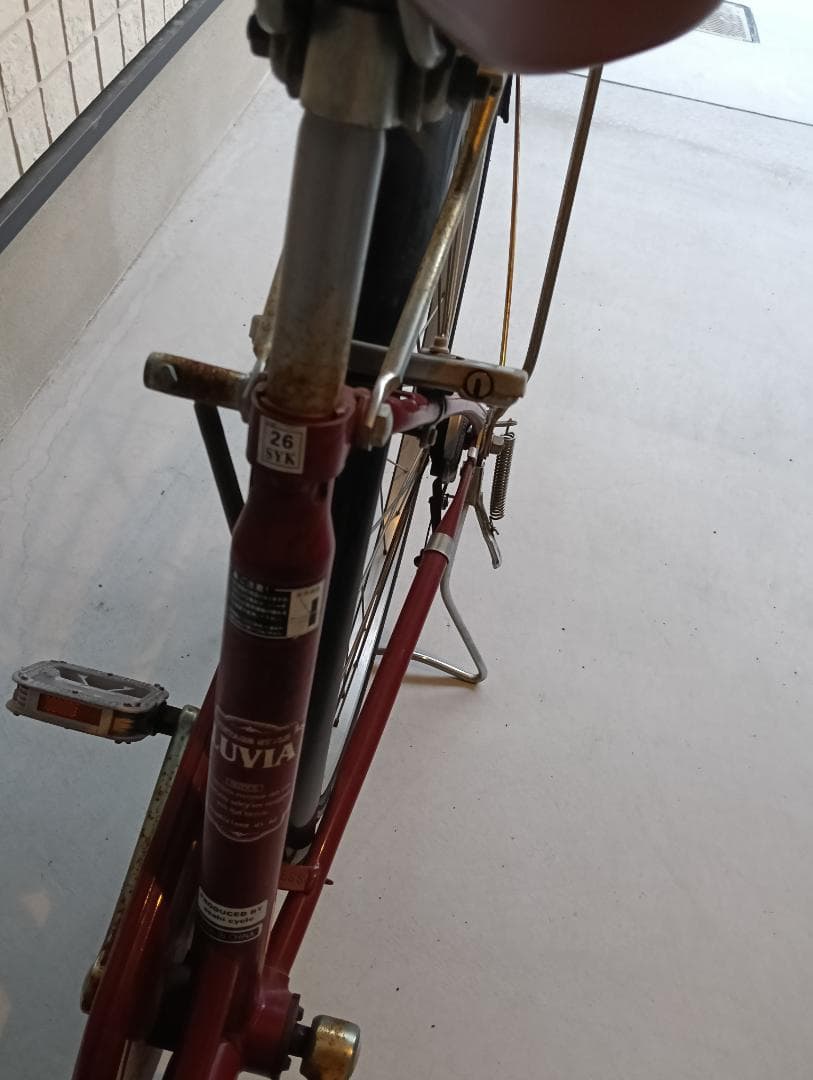 [引取り希望]LUVIAレッドシティサイクル 26インチ