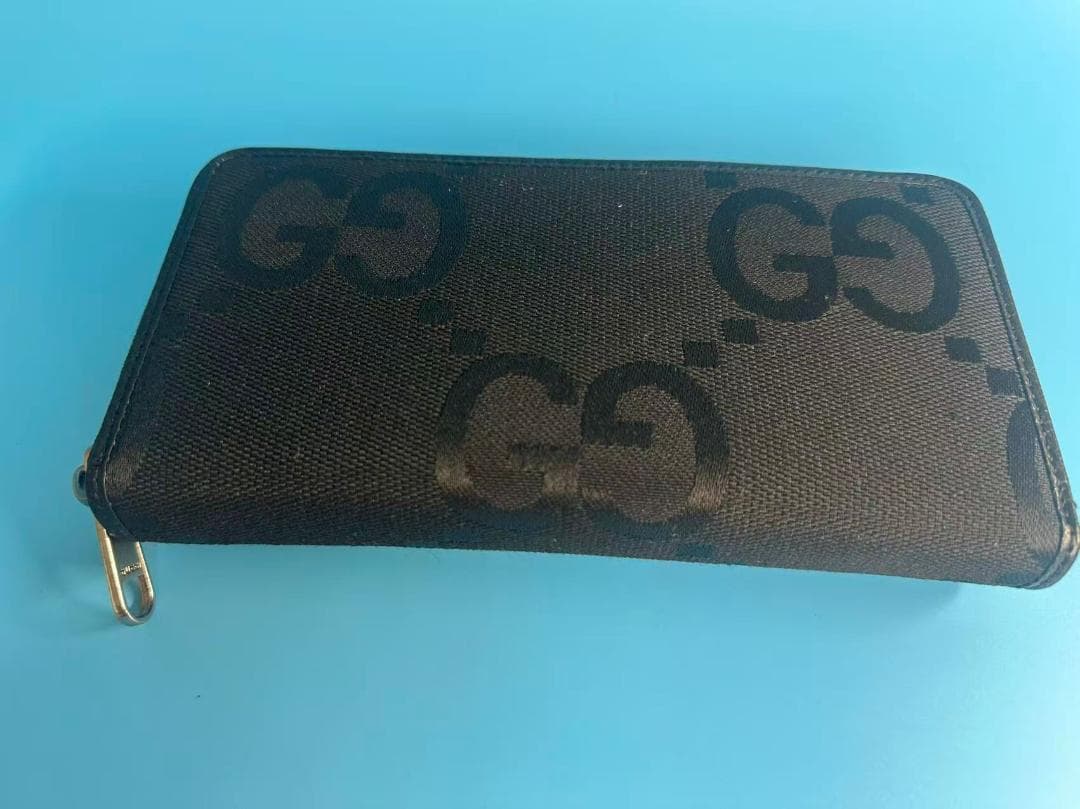GUCCI GG ラウンドファスナー 長財布 de