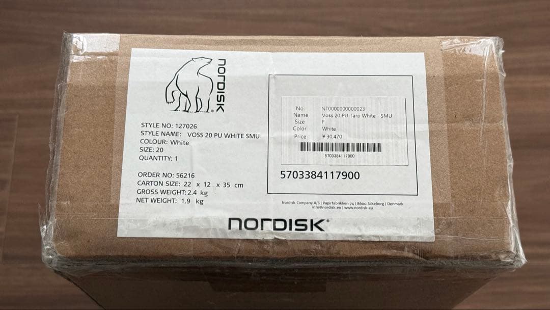須*夫様 【新品未使用】Nordisk VOSS 20U ホワイトタープ 白 ノ