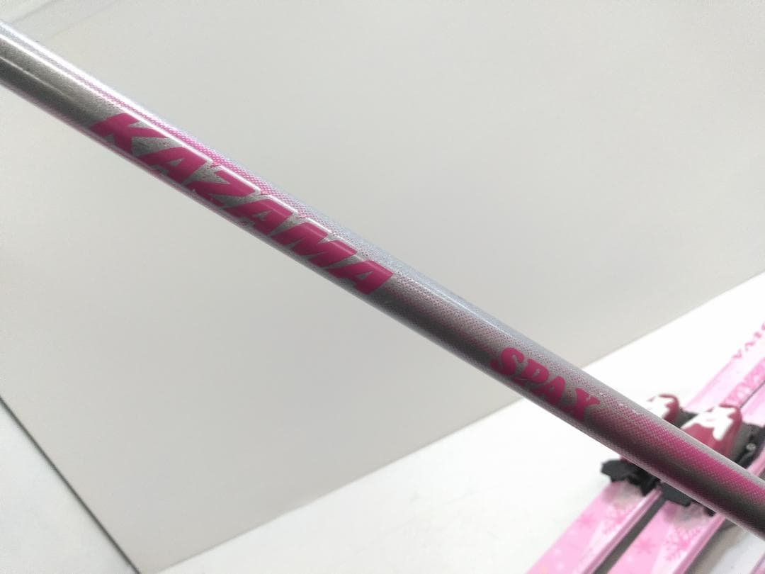 女の子 ジュニアスキー4点セット ハート 118cm ブーツ ゲン 22cm ◇