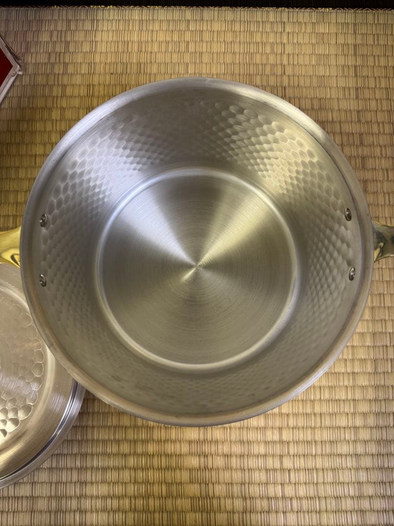 未使用品✨COPPER 100  WARE 深型両手鍋20cm