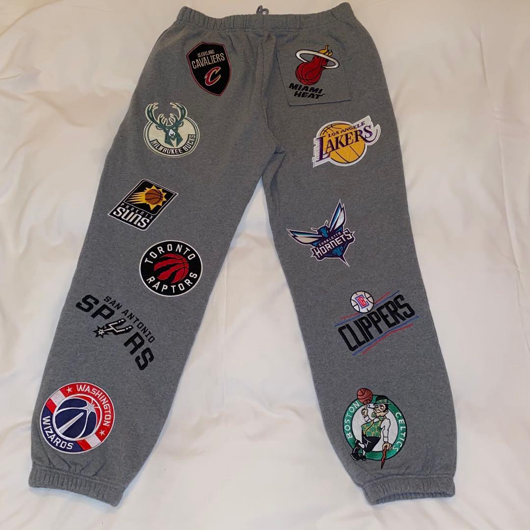 NBA フリークスストア別注 チームワッペン刺繍 裏毛 スウェットパンツ XL