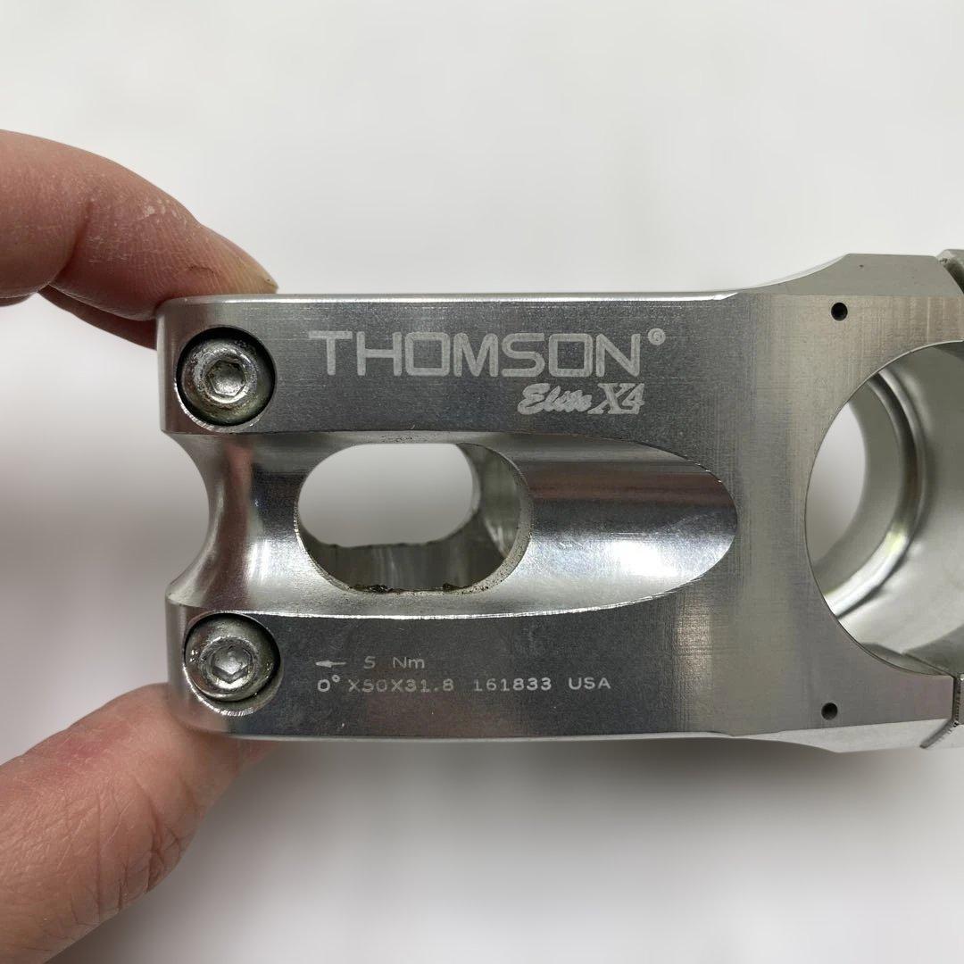 THOMSON Elite X4 ステム 31.8mm シルバー