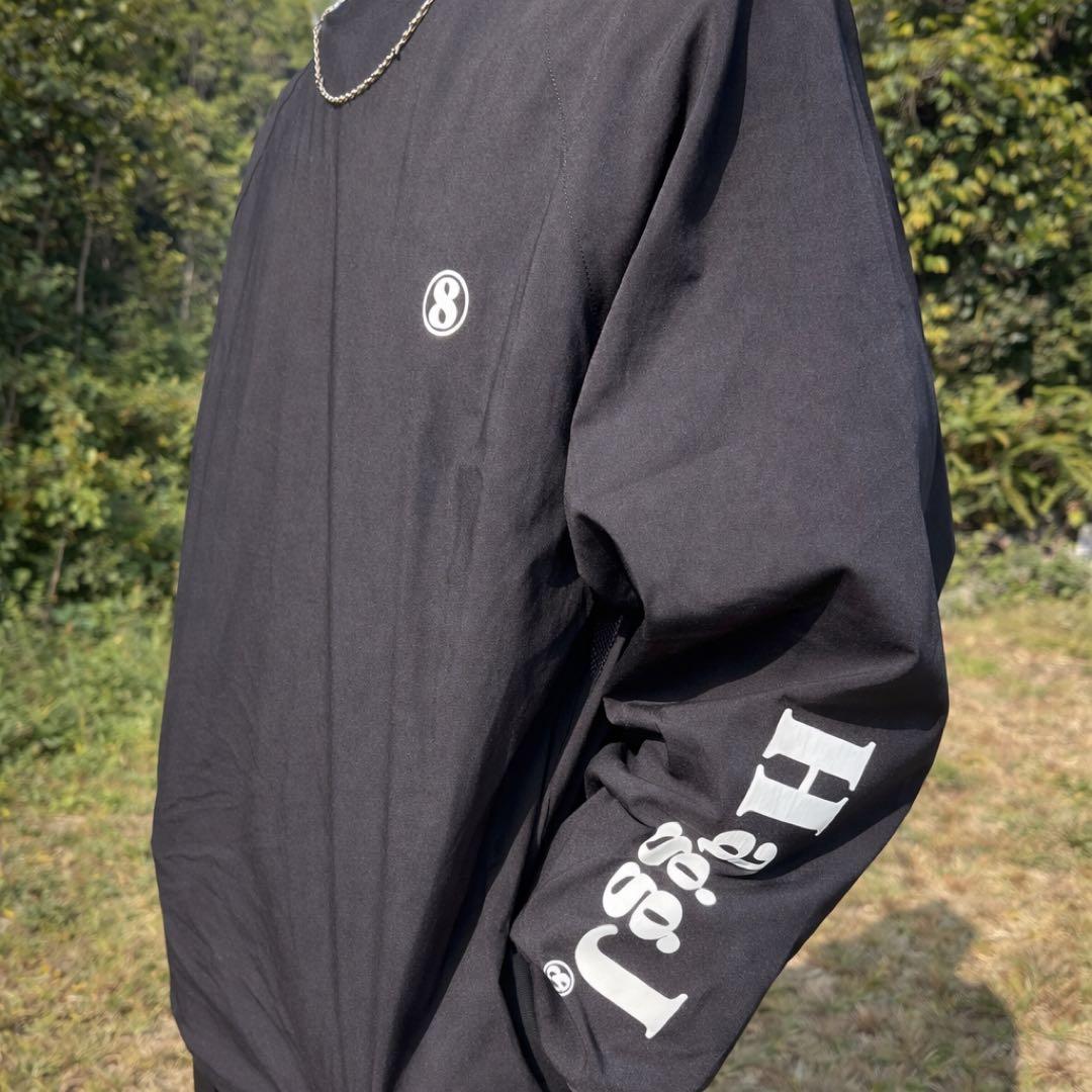 希少！！HaggJ⑧ ゴルフウェア　セットアップ　ブラック ロゴ入り長袖ウェア