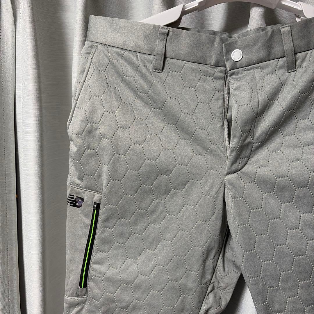 New Balance ゴルフ パンツ 中綿 キルティング テーパード 防寒
