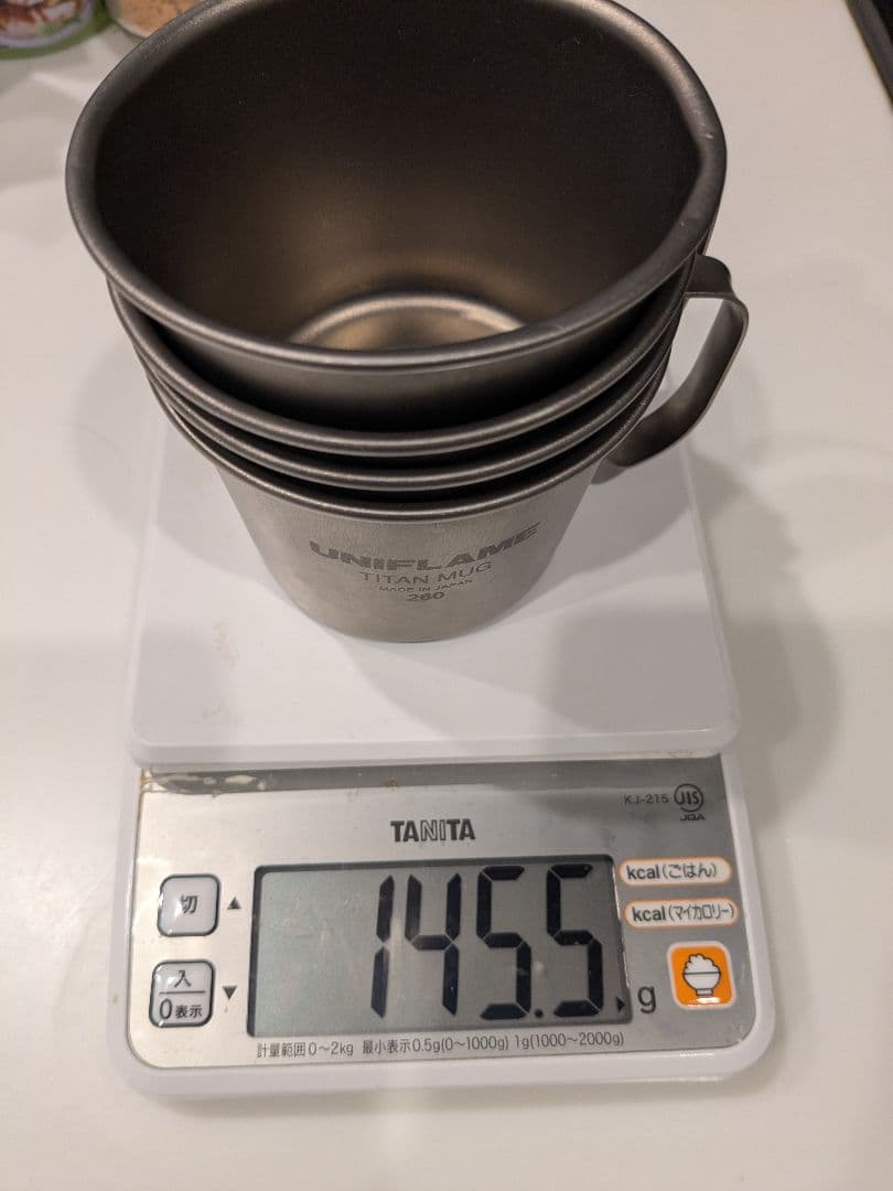 UNIFLAME TITAN MUG 260 4個セット廃盤品スタッキング
