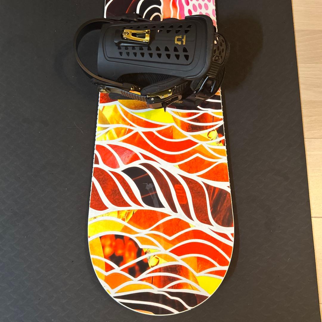 【GNU B-NICE レディース　スノーボード】ボードケース付き美品