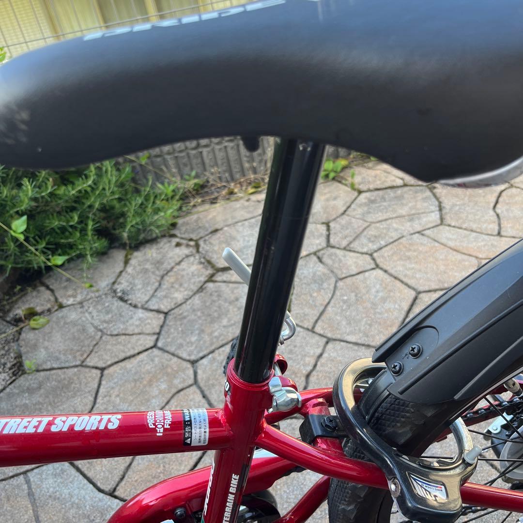 子供用自転車 キッズバイク 6速切替 20インチ MTB クロスバイク 赤